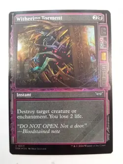 FOIL Withering Torment 313 SHOWCASE Duskmourn: House of Horror MTG - Image 1