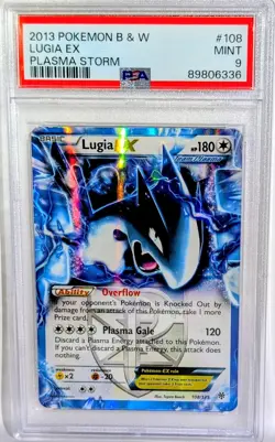 Pokemon Black & White LUGIA EX Plasma Storm Holo 108/135 PSA 9 🌿 MINT - Image 1