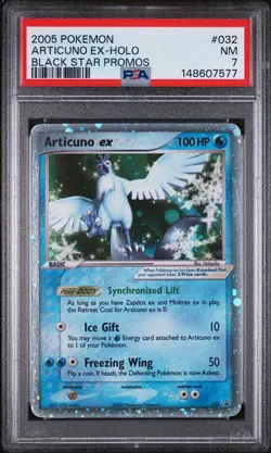 2005 Pokemon Black Star Promo Articuno EX Holo 032 Rare PSA 7 - Image 1