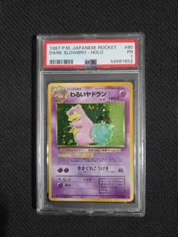 Pokemon TCG Dark Slowbro Japanese Rocket PSA 1 Low Pop - Image 1