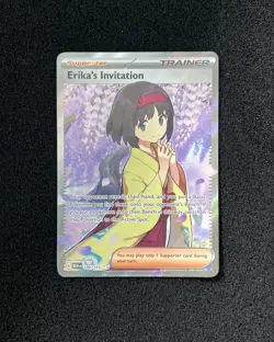 2023 Pokemon TCG English MEW EN Erika's Invitation #196/165 Ultra Rare NO91 - Image 1