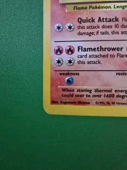 Pokemon TCG Flareon Jungle 3/64 Holo Unlimited Holo Rare - Image 5