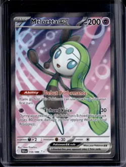 2025 Pokemon Black Bolt Meloetta ex Ultra Rare #159/086 - Image 1
