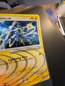 Pokemon TCG Arceus Lv.100 AR6 Holo 2009 Platinum Arceus (with a swirl) - Image 3