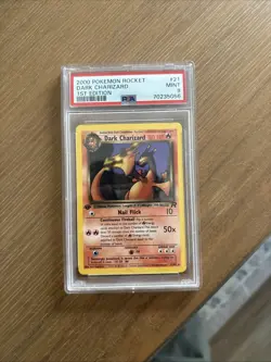 Pokemon Tcg Dark Charizard 1st Ed Non Holo Psa 9 - Image 1