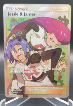Jessie and James Full Art Pokemon Hidden Fates 68/68 NM - Image 1