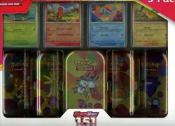 Pokemon Scarlet & Violet - 151 5-pack Mini Tins w/ 4 promos Costco Bundle - Image 1