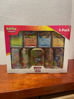 Pokemon Scarlet & Violet - 151 5-pack Mini Tins w/ 4 promos Costco Bundle - Image 2