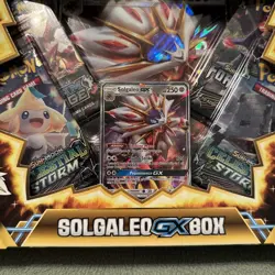 Pokemon Solgaleo GX Box - Sun & Moon 4 Sealed Packs Jumbo Promo Brand New Sealed - Image 3