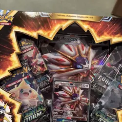 Pokemon Solgaleo GX Box - Sun & Moon 4 Sealed Packs Jumbo Promo Brand New Sealed - Image 4