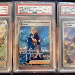 💎PSA 10 GEM MINT 2022 Pokemon Go SPARK BLANCHE CANDELA SEQUENTIAL 226 227 228 - Image 3