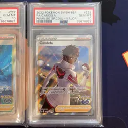 💎PSA 10 GEM MINT 2022 Pokemon Go SPARK BLANCHE CANDELA SEQUENTIAL 226 227 228 - Image 4