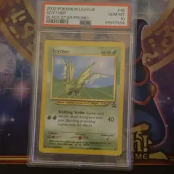Pokemon Scyther Black Star Promo 2002 League #45 PSA 10 Regular - Image 3