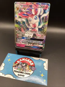 Pokemon TCG Sylveon GX Ultra Rare Sun and Moon Guardians Rising 92/145 NM - Image 2