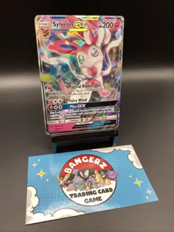 Pokemon TCG Sylveon GX Ultra Rare Sun and Moon Guardians Rising 92/145 NM - Image 3