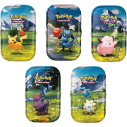 Pokemon TCG Ascended Heroes Full Art Set of 5 Sealed Mini Tins - Image 1