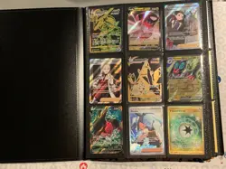 B32 POKEMON TCG BINDER COLLECTION LOT RARES HOLO REV V EX FULL ART RADIANT GOLD - Image 1