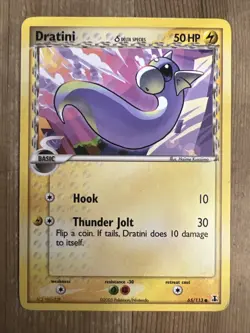 Pokemon TCG Dratini (Delta) EX Delta Species 65/113 Regular Common MP - Image 1