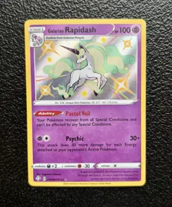 Pokemon TCG - Galarian Rapidash SV048/SV122 - Shiny Holo Rare - Shining Fates - Image 1