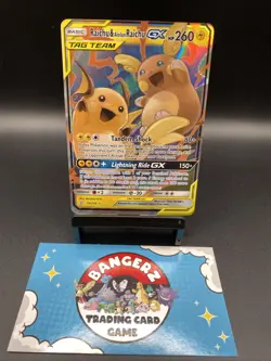 Raichu & Alolan Raichu GX 54/236 Pokemon TCG Sun & Moon Unified Minds 2019 - Image 1