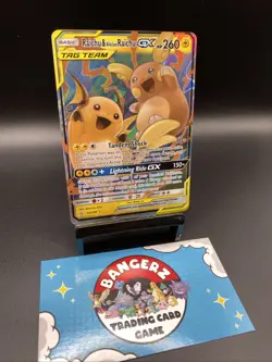 Raichu & Alolan Raichu GX 54/236 Pokemon TCG Sun & Moon Unified Minds 2019 - Image 3