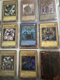 Konami Yu-Gi-Oh! TCG Card vintage Binder Lot Dark Magician, Exodia, Red eyes - Image 1
