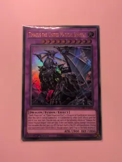 YUGIOH MZMU-EN012 Timaeus the United Magical Dragon Ultra Rare 1st Edition NM - Image 1