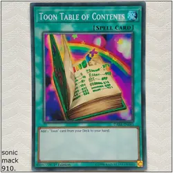 Toon Table of Contents - DASA-EN043 - Super Rare 1st Edition Yugioh - Image 1