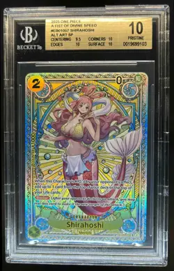 2025 One Piece Shirahoshi Alt Art SP #EB01-057 BGS 10 PRISTINE - Image 1