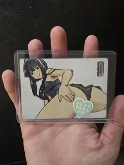 Magic MTG Altered Swamp / Land Card | Original Hand Painted & Color Anime Girl - Image 2