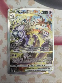 Mewtwo VSTAR Crown Zenith: Galarian Gallery Ultra Rare Card #GG44/GG70 NM - Image 1