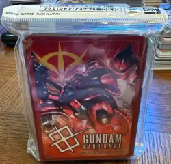 Char's Zaku II Zeon Official Sleeves - Brand New Sealed - Gundam TCG Card Game - Image 1