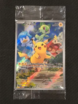 Pikachu 027 Sv: Scarlet & Violet Promo Cards Holo Still SEALED!! - Image 1