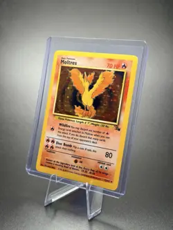 Pokemon Moltres Fossil 12/62 Holo Rare Unlimited 1999 TCG Card English - Image 2