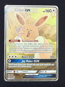 Eevee GX SM233 Full Art Black Star Promo Holo Pokemon Card LP - Image 1