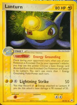 Lanturn 38/101 Ex Hidden Legends Holo Pokemon Card NM/LP - Image 1