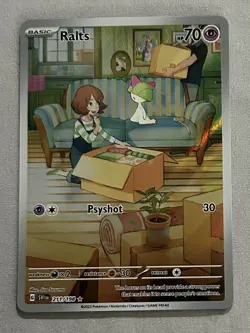 Pokemon TCG Ralts Scarlet & Violet Holo Illustration Rare Card 211/198 Base Set - Image 1