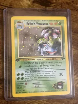 Erika's Venusaur 1st Edition Gym Challenge Holo Rare No. 4 Pokemon Card - 2000 - Image 1