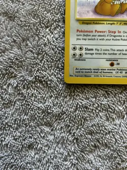Pokemon TCG Dragonite Fossil Holo Unlimited Rare Card 4/62 Vintage - Image 3