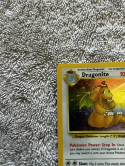 Pokemon TCG Dragonite Fossil Holo Unlimited Rare Card 4/62 Vintage - Image 4
