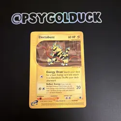 Pokemon Electabuzz Card 76/165 Uncommon Expedition Set A7 - Image 1