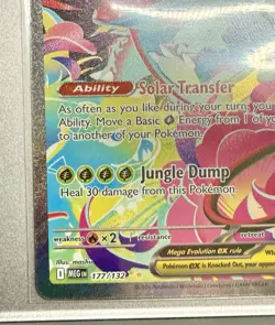 Pokemon TCG Mega Venusaur EX Card 177/132 Mega Evolution Sir - Image 2