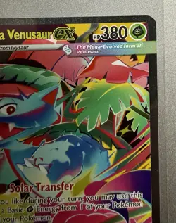 Pokemon TCG Mega Venusaur EX Card 177/132 Mega Evolution Sir - Image 4