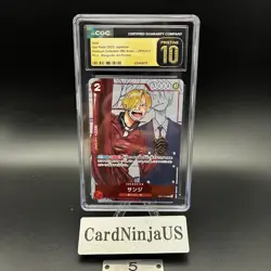 CGC PRISTINE 10 Sanji OP01-013 Promo 25th Anniversary Edition ONE PIECE Card 5 - Image 1