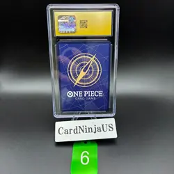 CGC 10 PRISTINE Nami ONE PIECE Card Japanese OP14-031 Parallel The Azure 6 - Image 2