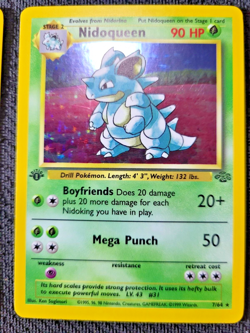 1999 Pokemon Jungle 1st Edition #7 Nidoqueen HOLO Rare Pokemon Gaming - Image 1