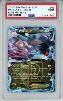 2013 POKEMON PLASMA BLAST PALKIA EX #66 HOLO FOIL PSA 9 MINT #43587783 - Image 1