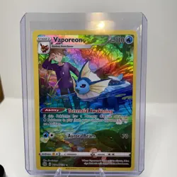 Pokemon Card Vaporeon Brilliant Stars TG02/TG30 Full Art Trainer Gallery MINT - Image 1