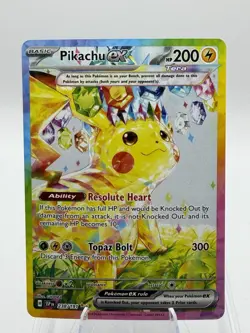 Pokemon Cards Pikachu ex 238/191 Surging Sparks Special Illustration Rare LP - Image 1
