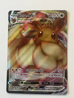 Eevee VMAX SWSH087 Black Star Promo Full Art Holo Pokemon TCG 2021 NM - Image 1